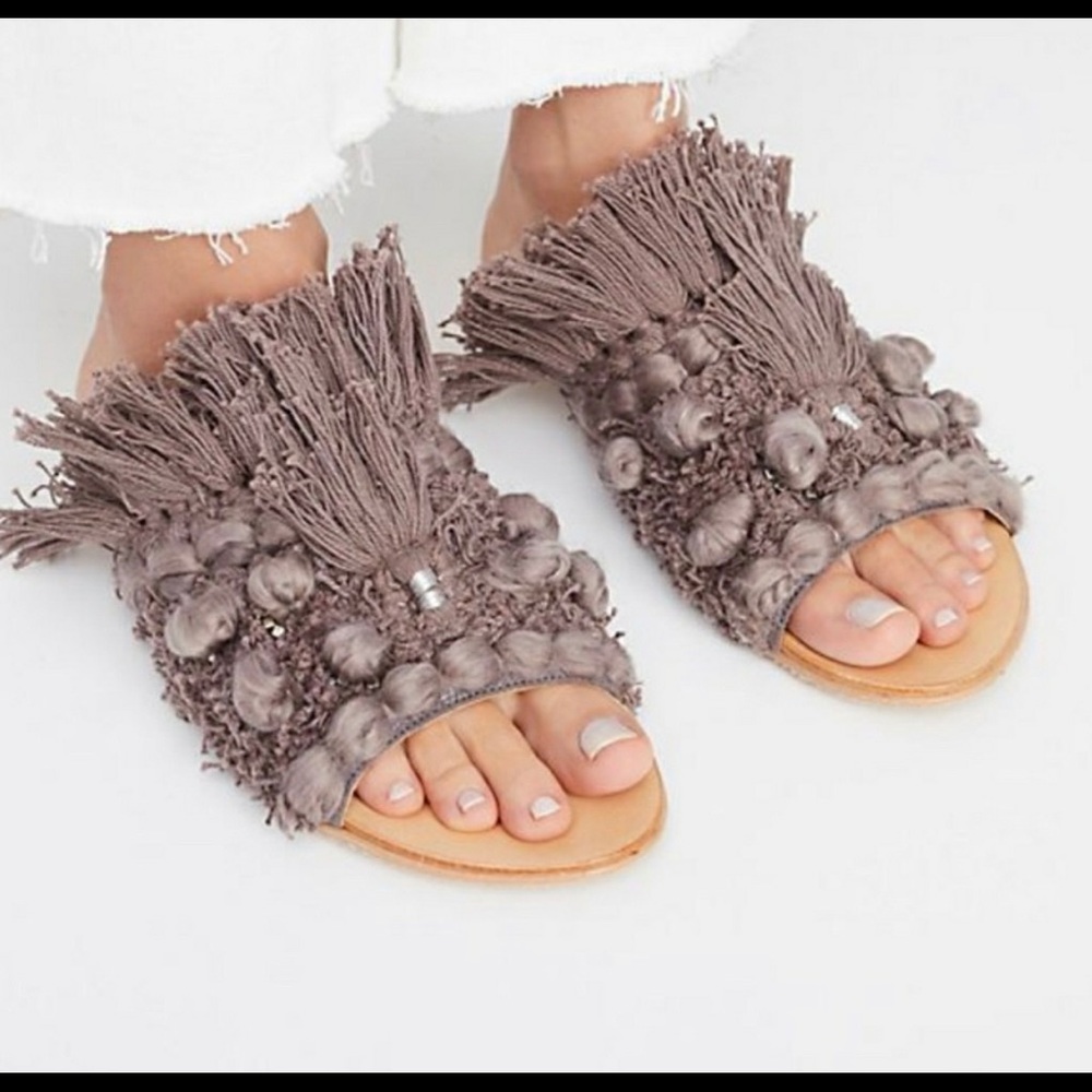 Free People - Mars at night tassel/fringe sandals
